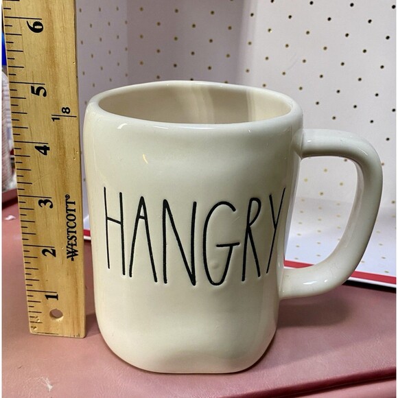 Rae Dunn Artisan Collection HANGRY White Coffee Mug Cup by Magenta 2020 - Picture 7 of 7